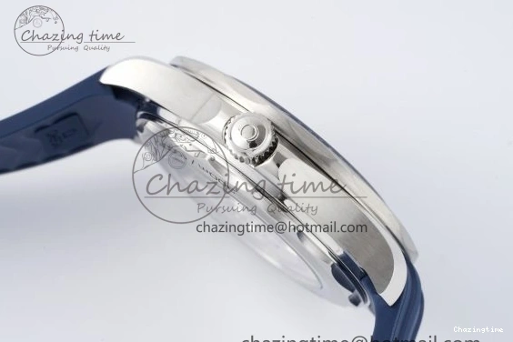 0417 Fashionable Seamaster Diver 300M ZF 1:1 Best Edition Blue Ceramic Blue Dial on Blue Rubber Strap A 7822